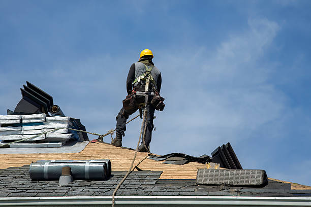 Professional Gutter Installation technician working in Berwick, LA